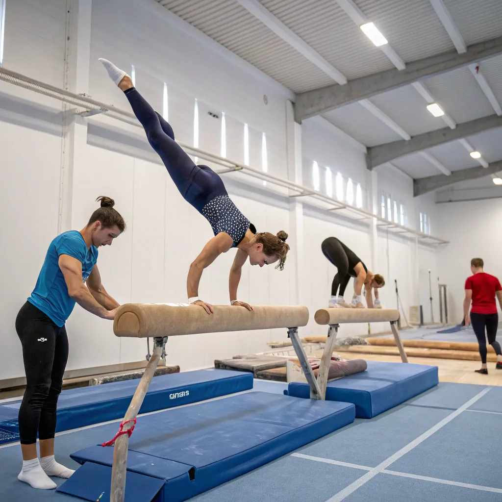 Adults Training in Gymnastics